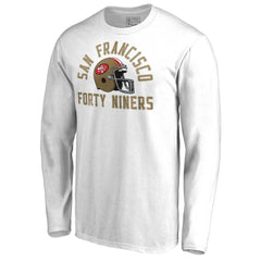 San Francisco 49ers Quinten Helmet Long Sleeve T-Shirt White | NFL