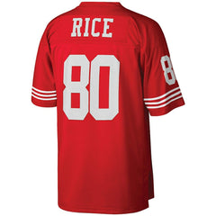 Jerry Rice San Francisco 49ers Big & Tall 1990 Retired Player Replica Jersey Scarlet | Mitchell & Ness