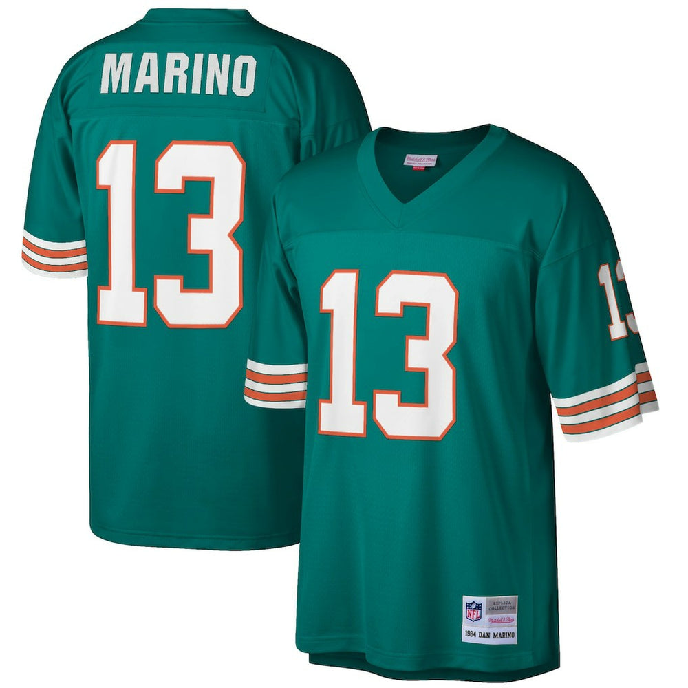 Dan Marino Miami Dolphins Big & Tall 1984 Retired Player Replica Jersey Aqua | Mitchell & Ness