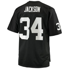 Bo Jackson Las Vegas Raiders Big & Tall 1988 Retired Player Replica Jersey Black | Mitchell & Ness