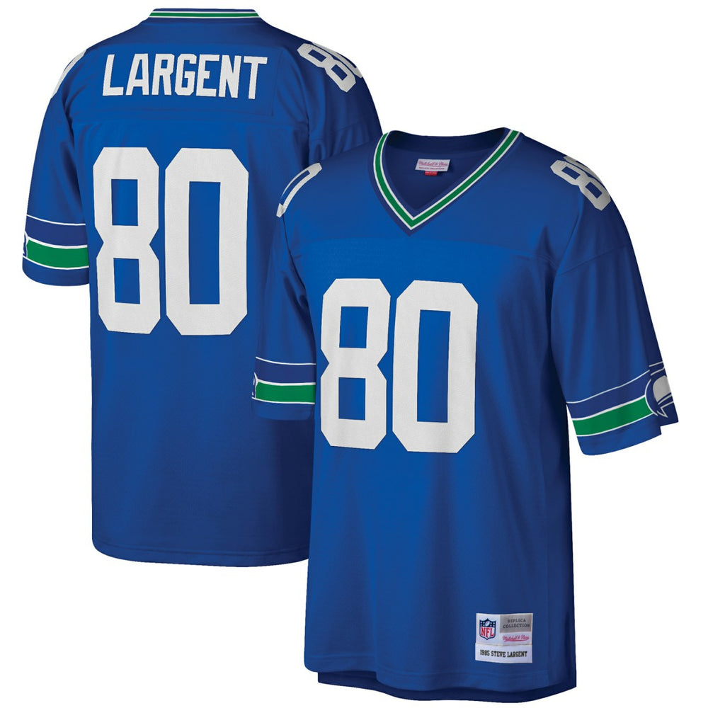 Steve Largent Seattle Seahawks Big & Tall 1985 Retired Player Replica Jersey Royal | Mitchell & Ness