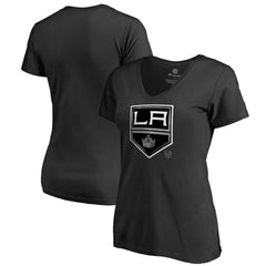 Los Angeles Kings Women's Core Smoke V-Neck T-Shirt - Black - NHL
