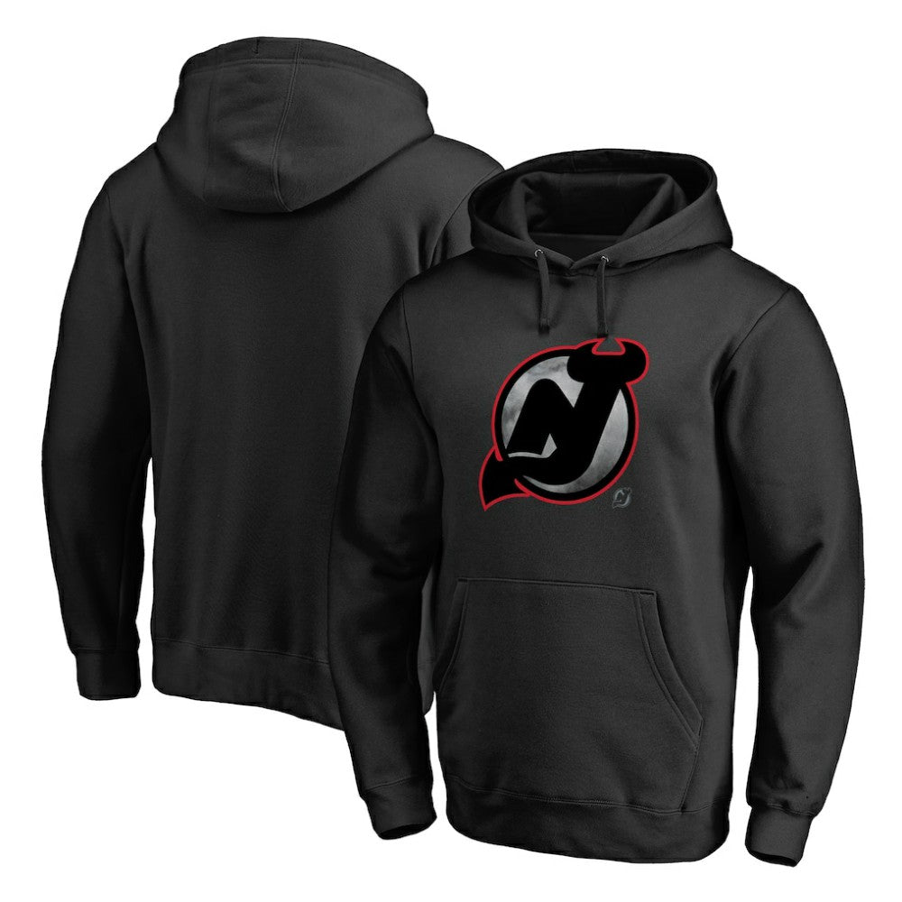 New Jersey Devils Core Smoke Pullover Hoodie - Black - NHL