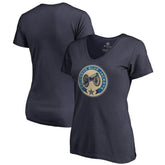 Columbus Blue Jackets Women's Team Alternate V-Neck T-Shirt - Navy - NHL