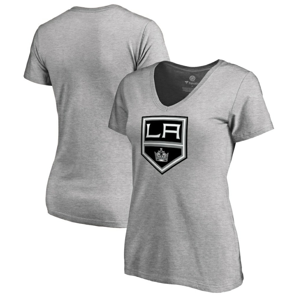Los Angeles Kings Women's Team Alternate V-Neck T-Shirt - Heather Gray - NHL
