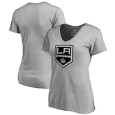 Los Angeles Kings Women's Team Alternate V-Neck T-Shirt - Heather Gray - NHL