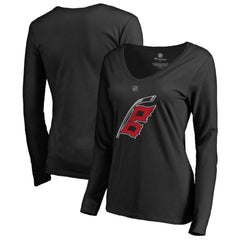 Carolina Hurricanes Women's Team Alternate Long Sleeve V-Neck T-Shirt - Black - NHL