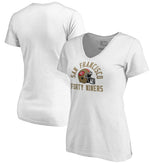 San Francisco 49ers Women's Quinten Helmet T-Shirt White | NFL