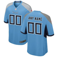 Tennessee Titans Youth Alternate Custom Game Jersey Light Blue | Nike for Sale