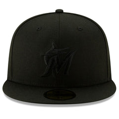Miami Marlins New Era 2019 Black-on-Black 59FIFTY Fitted Hat - MLB