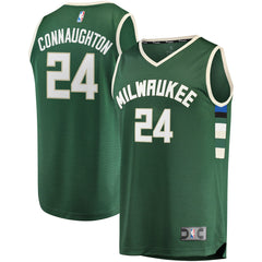 Pat Connaughton Milwaukee Bucks Fast Break Replica Jersey Icon Edition Hunter Green - NBA