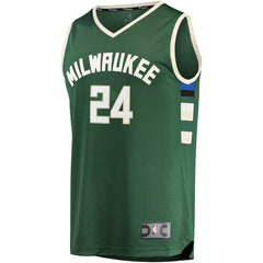 Pat Connaughton Milwaukee Bucks Fast Break Replica Jersey Icon Edition Hunter Green - NBA