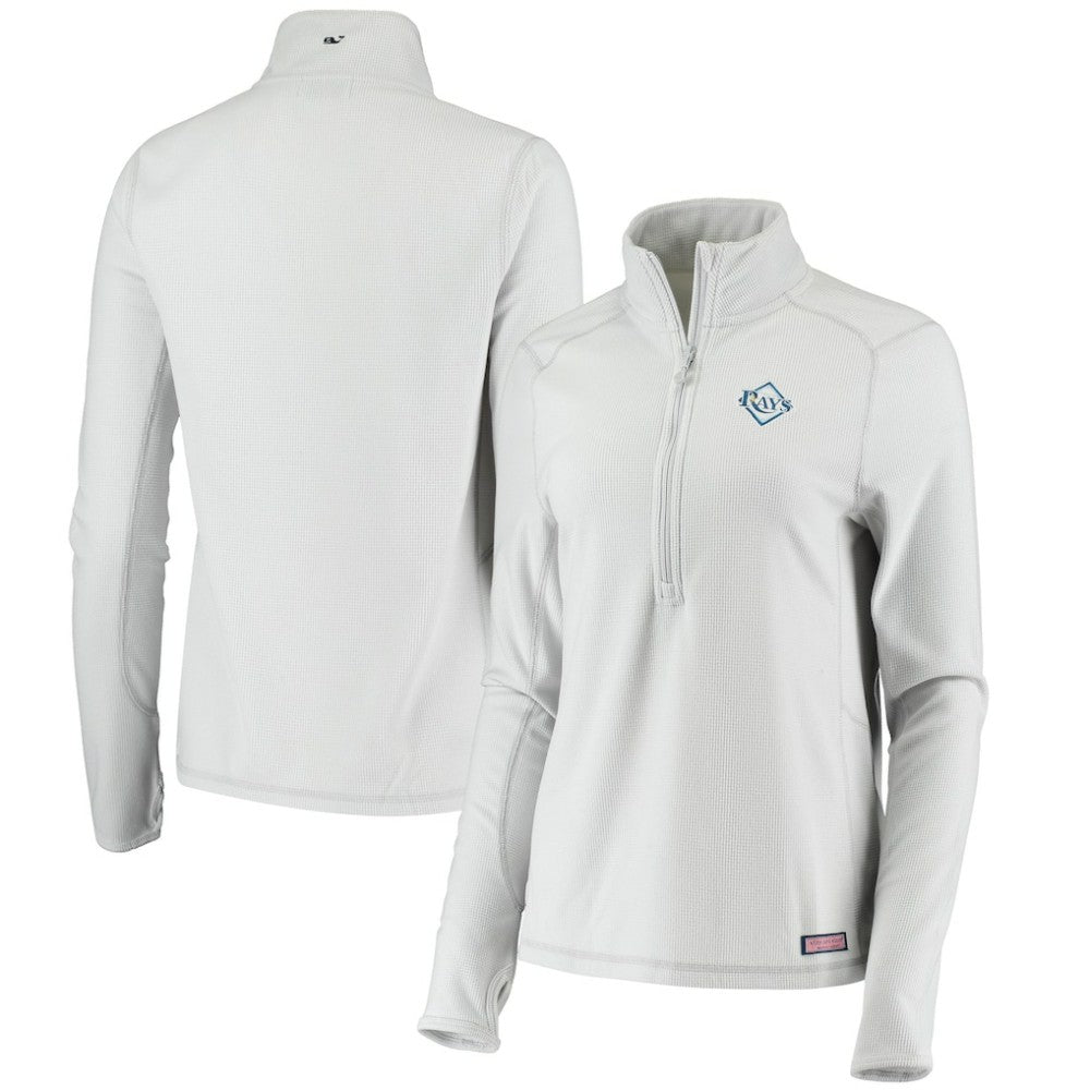 Tampa Bay Rays Vineyard Vines Women's Performance Grid Half-Zip Pullover Top - MLB
