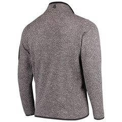 New England Patriots Antigua Fortune Quarter-Zip Pullover Jacket Charcoal | NFL