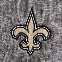 New Orleans Saints Antigua Fortune Quarter-Zip Pullover Jacket Charcoal | NFL