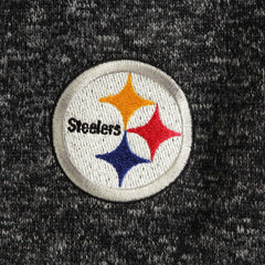 Pittsburgh Steelers Antigua Fortune Quarter-Zip Pullover Jacket Heather Black | NFL