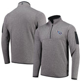 Tennessee Titans Antigua Fortune Quarter-Zip Pullover Jacket Charcoal | NFL