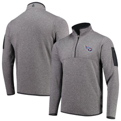 Tennessee Titans Antigua Fortune Quarter-Zip Pullover Jacket Charcoal | NFL