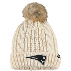 New England Patriots '47 Women's Meeko Cuffed Knit Hat Cream | 47 brand