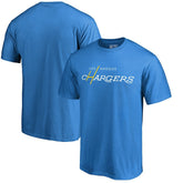 Los Angeles Chargers Multi Color Vintage Logo T-Shirt Powder Blue | NFL
