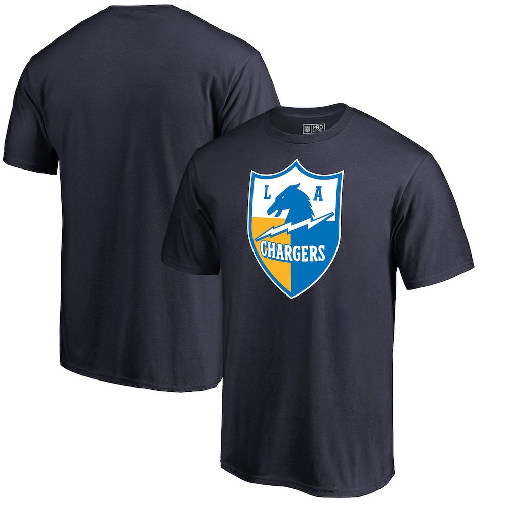 Los Angeles Chargers Vintage Shield Logo T-Shirt Navy | NFL