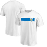 Los Angeles Chargers Vintage Rugby Stripe T-Shirt White | NFL