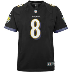Lamar Jackson Baltimore Ravens Youth Game Jersey Black | Nike for Sale