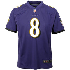 Lamar Jackson Baltimore Ravens Youth Game Jersey Purple | Nike for Sale