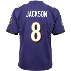Lamar Jackson Baltimore Ravens Youth Game Jersey Purple | Nike for Sale