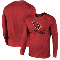 Arizona Cardinals Majestic Threads Lockup Tri-Blend Long Sleeve T-Shirt Cardinal | NFL