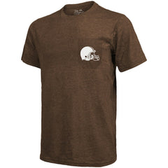 Cleveland Browns Majestic Threads Tri-Blend Pocket T-Shirt Brown | NFL