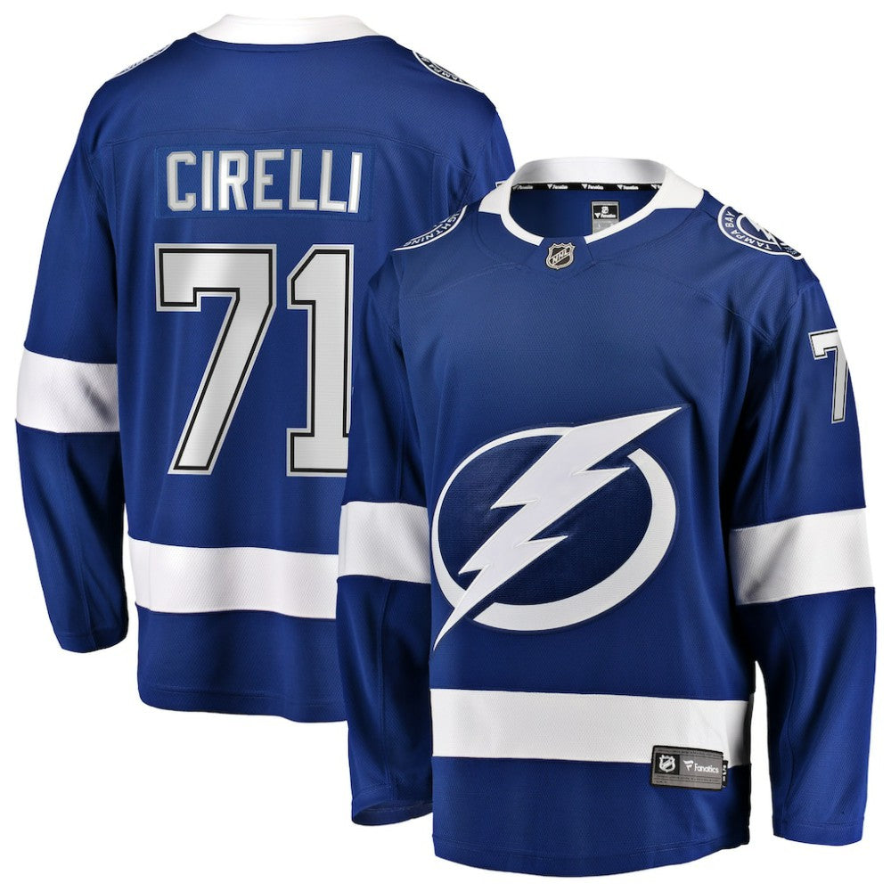 Anthony Cirelli Tampa Bay Lightning Fanatics Home Breakaway Player Jersey - Blue - NHL