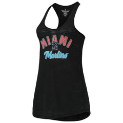 Miami Marlins Soft as a Grape Women's Multi-Count Tri-Blend Tank Top - MLB