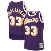 Kareem Abdul-Jabbar Los Angeles Lakers Hardwood Classics Swingman Jersey Purple - NBA
