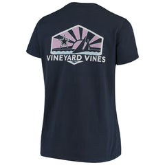 Dallas Cowboys Vineyard Vines Women's Sunset Sail T-Shirt Navy | NFL