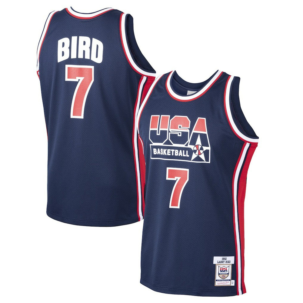 Larry Bird USA Basketball 1992 Dream Team Authentic Jersey Navy - NBA
