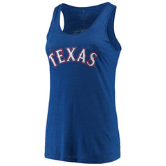 Texas Rangers Soft as a Grape Women's Plus Size Swing for the Fences Racerback Tank Top - MLB