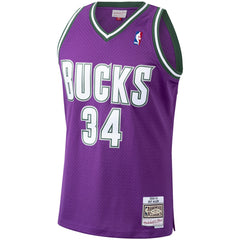 Ray Allen Milwaukee Bucks 2000/01 Hardwood Classics Swingman Jersey Purple - NBA