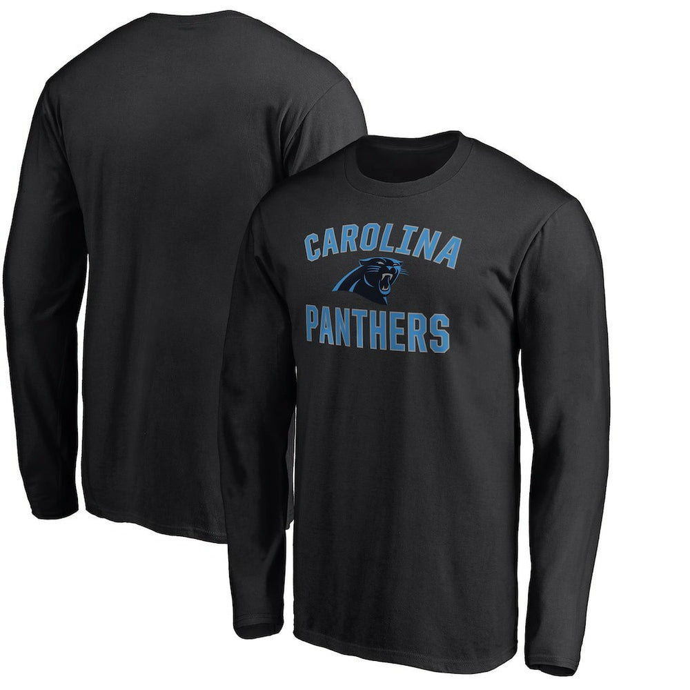Carolina Panthers Victory Arch Long Sleeve T-Shirt Black | NFL