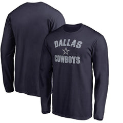 Dallas Cowboys Victory Arch Long Sleeve T-Shirt Navy | NFL