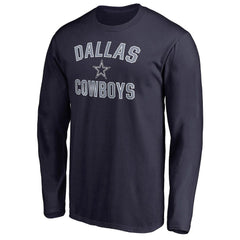 Dallas Cowboys Victory Arch Long Sleeve T-Shirt Navy | NFL