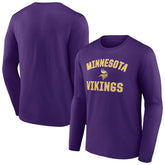 Minnesota Vikings Victory Arch Long Sleeve T-Shirt Purple | NFL