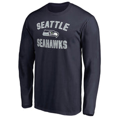 Seattle Seahawks Victory Arch Long Sleeve T-Shirt College Navy | NFL
