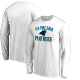 Carolina Panthers Victory Arch Long Sleeve T-Shirt White | NFL