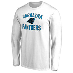 Carolina Panthers Victory Arch Long Sleeve T-Shirt White | NFL