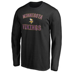 Minnesota Vikings Victory Arch Long Sleeve T-Shirt Black | NFL
