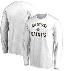 New Orleans Saints Victory Arch Long Sleeve T-Shirt White | NFL
