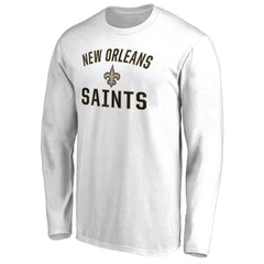 New Orleans Saints Victory Arch Long Sleeve T-Shirt White | NFL