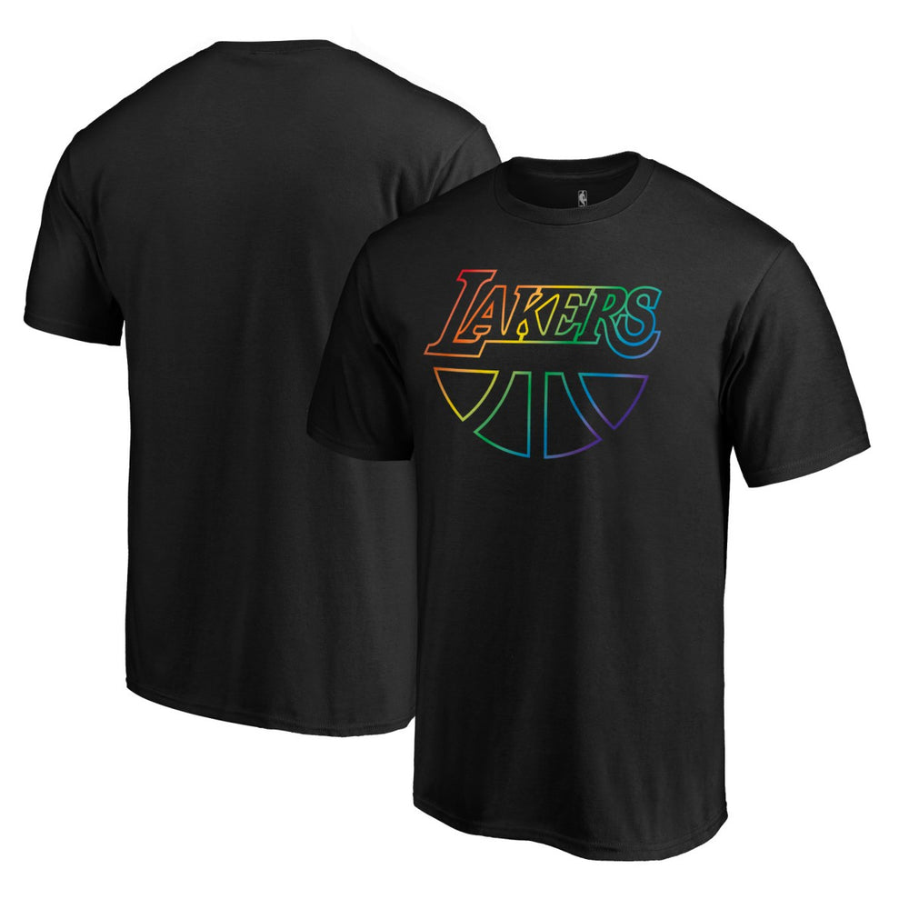 Los Angeles Lakers Team Pride Wordmark T-Shirt Black - NBA