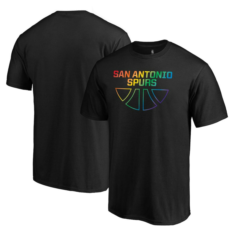 San Antonio Spurs Team Pride Wordmark T-Shirt Black - NBA